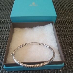 Andrea Candela Sterling Silver Bangle Bracelet S/M